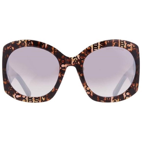 FX04975B Marc Jacobs Silver Oversized Ladies Sunglasses MARC 722/S 0H7P/NQ 56 - Picture 1 of 5